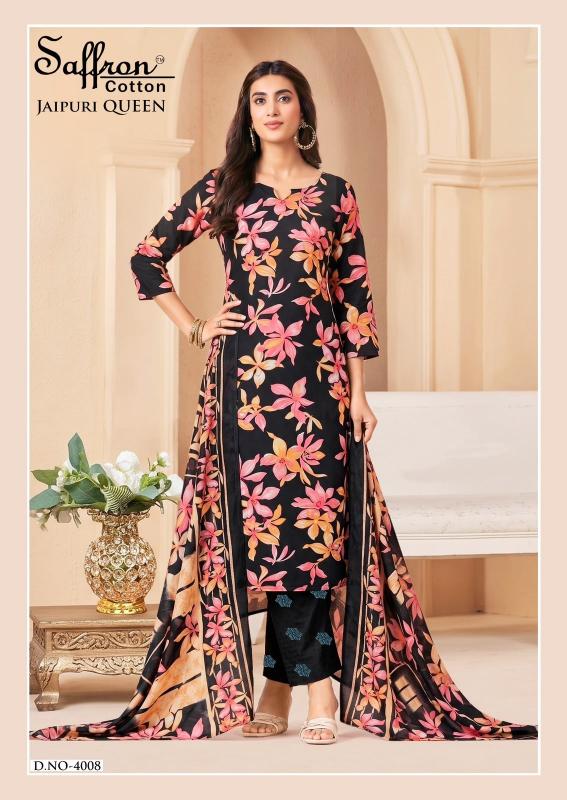 Saffron jaipuri karachi vol 1 wholesale cotton dress material in mumbai
